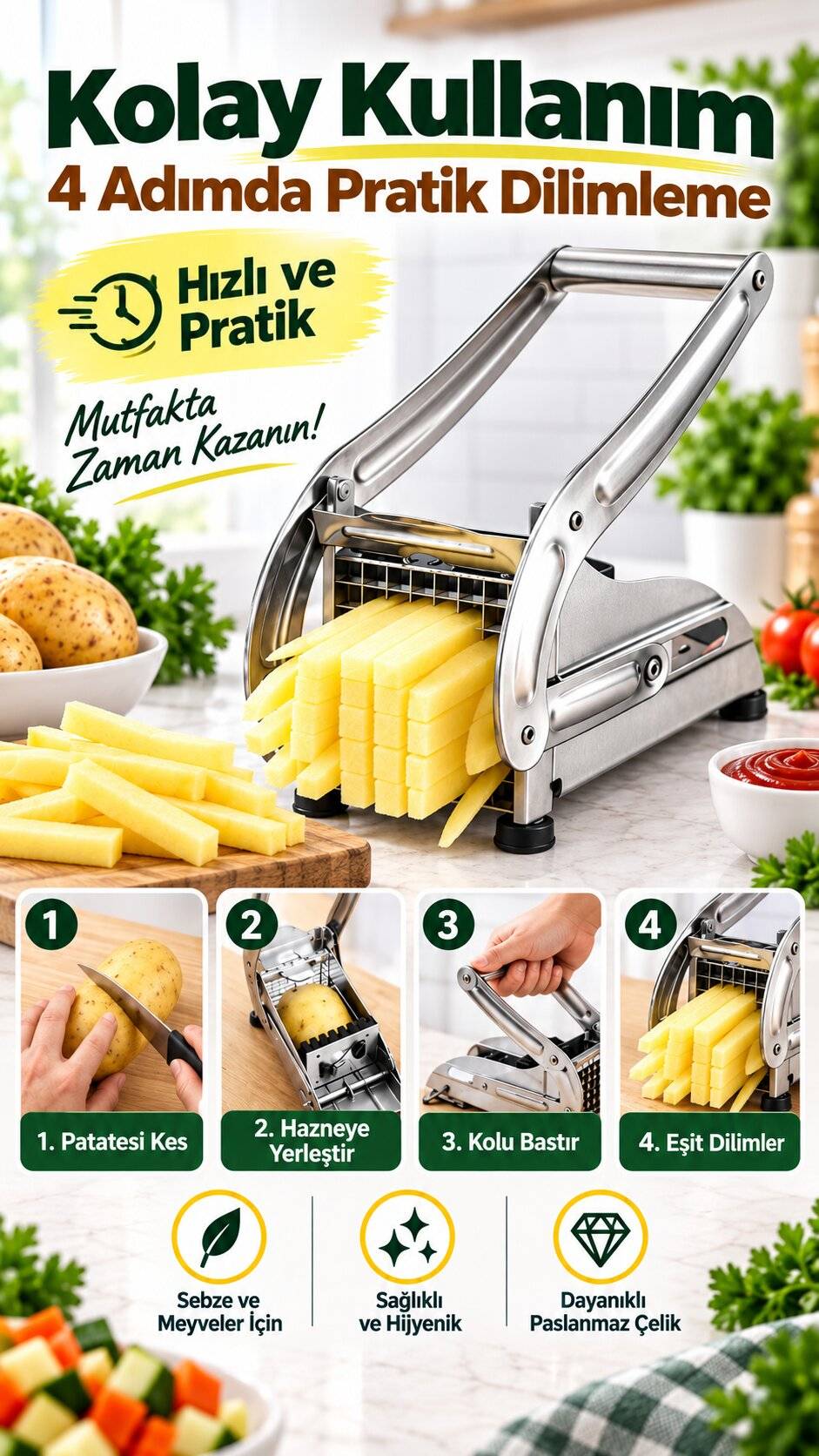 4 adımda kolay kullanım